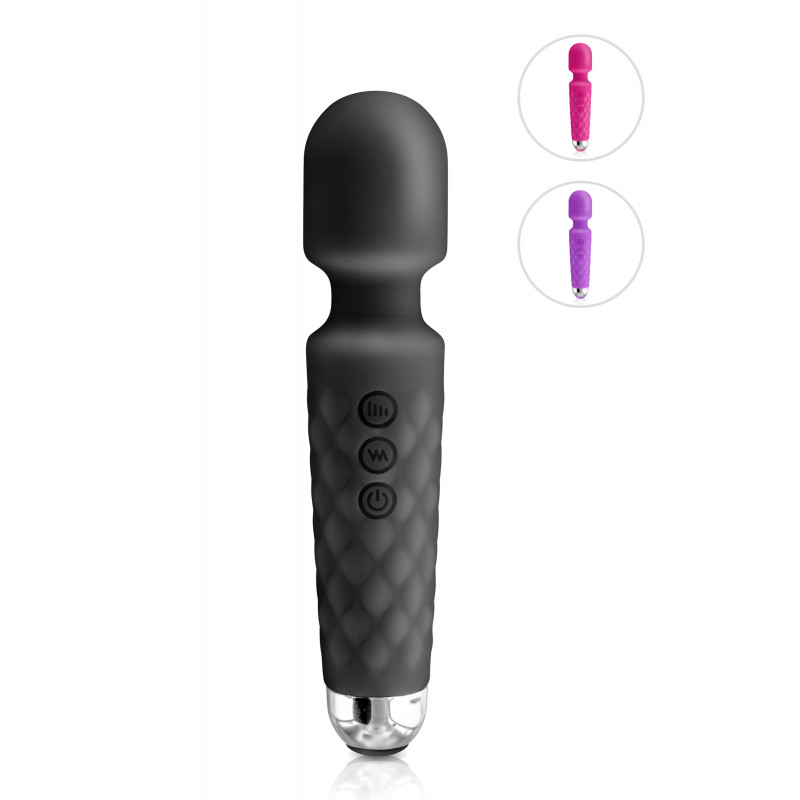 Vibromasseur Wand Waterproof Noir Usb