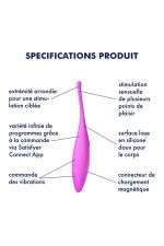 Stimulateur de clitoris connecté Satisfyer Twirling Joy