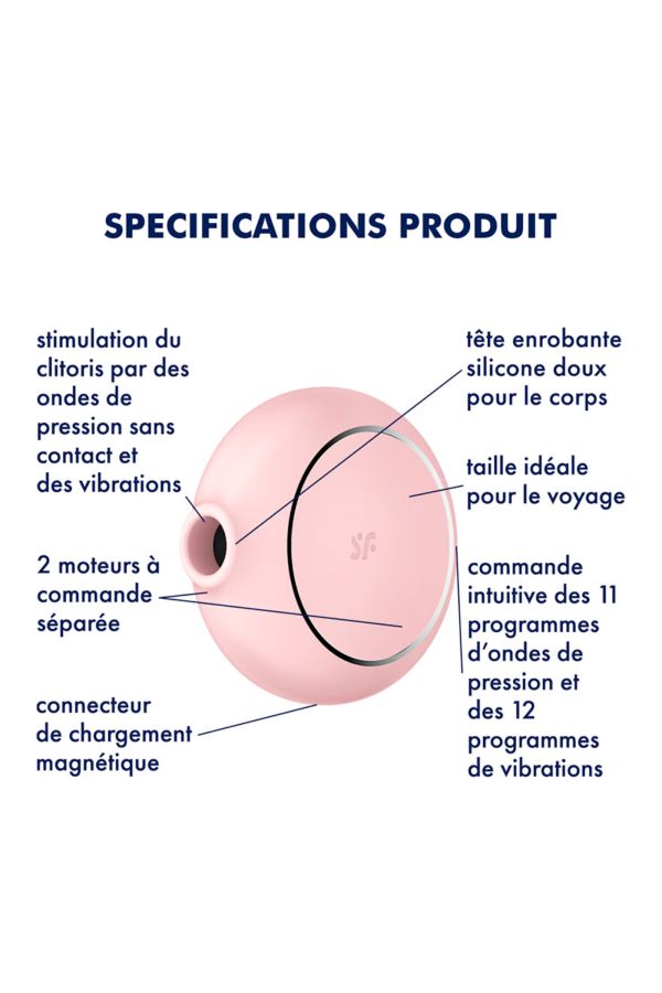 Stimulateur de clitoris par ondes de pression Satisfyer Pro To Go 3