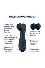 Stimulateur de clitoris technologie Liquid Air connecté Satisfyer Pro 2 Generation 3