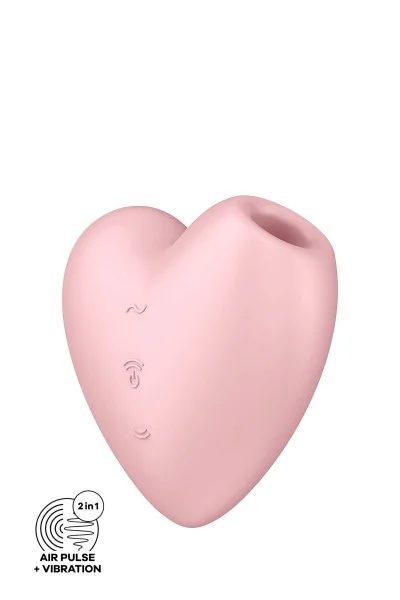 Satisfyer Cutie Heart, stimulateur de clitoris par air pulsé et vibrations