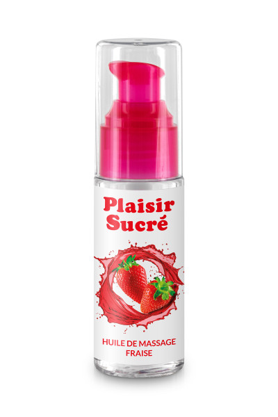 Huile de massage gourmande Fraise