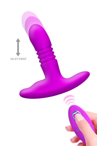 Plug anal va-et-vient avec télécommande sans fil