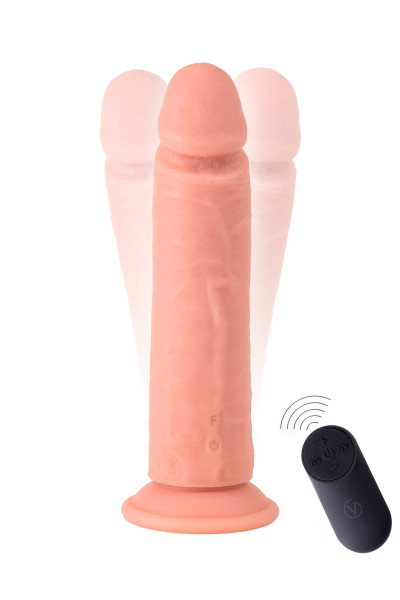 Virgite Vibrating Realistic, gode ventouse réaliste et vibrant en silicone