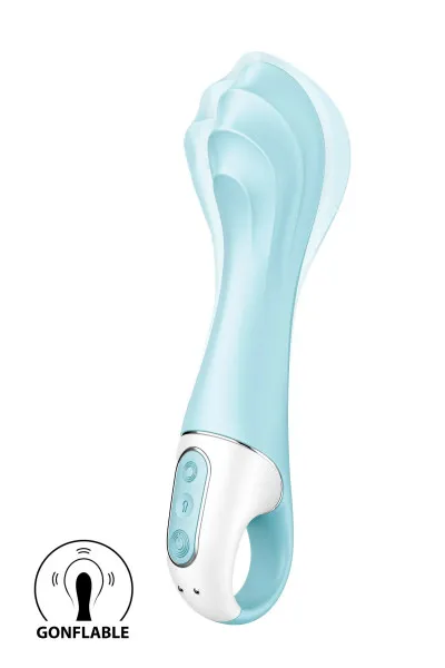 Satisfyer Air Pump Vibrator 5+, vibromasseur point G gonflable et connecté